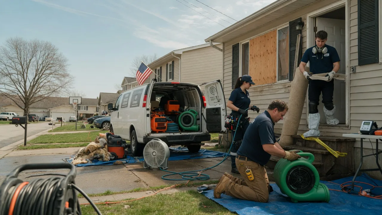 Water Damage Restoration in Manteno, IL near me